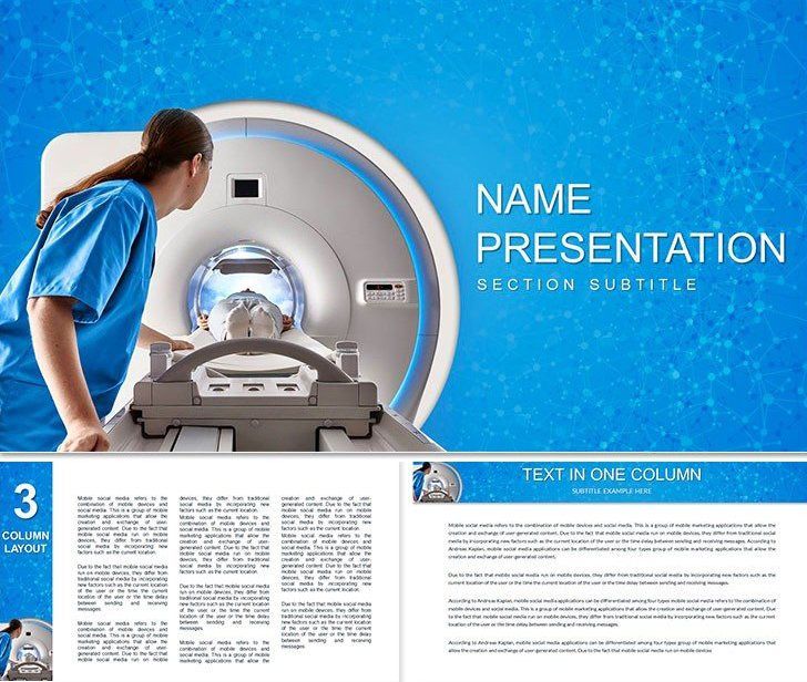 Mri Medical Diagnostic Method Keynote Template For Presentation