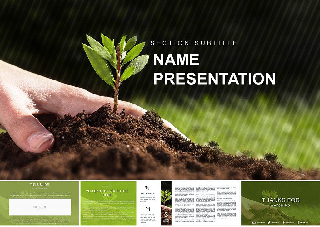 Botany Plant Science PowerPoint Template