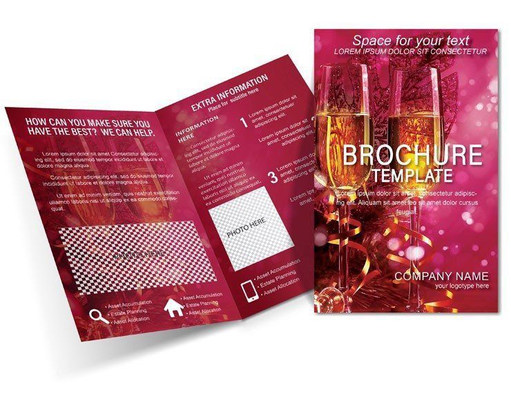 Celebratory New Year Brochure Template