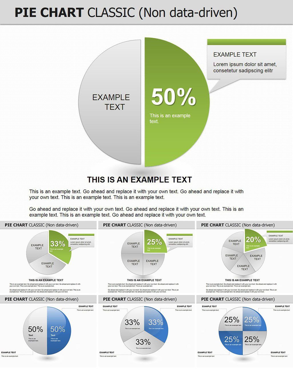10 Segments Pie Keynote charts, Pie Infographic for presentation