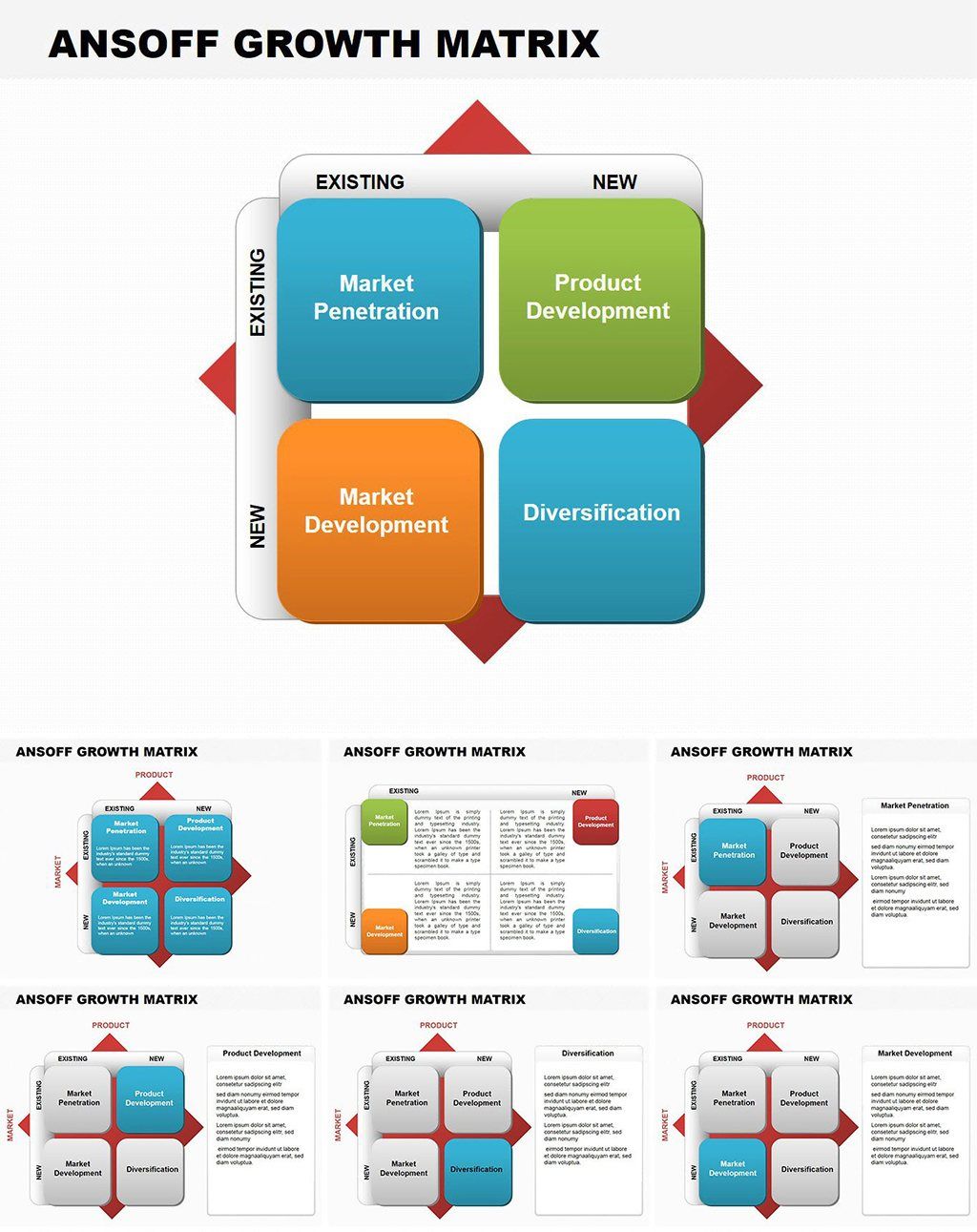 Ansoff Growth Matrix Keynote Infographic Template Download Now Ansoff Growth Matrix Keynote Infographic Template Download Now