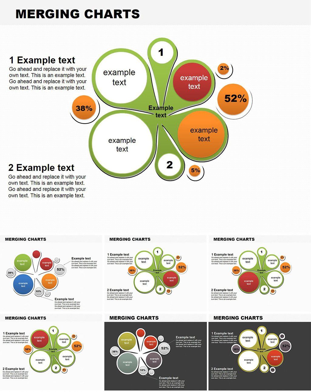 Infographic Merging Keynote charts for presentation