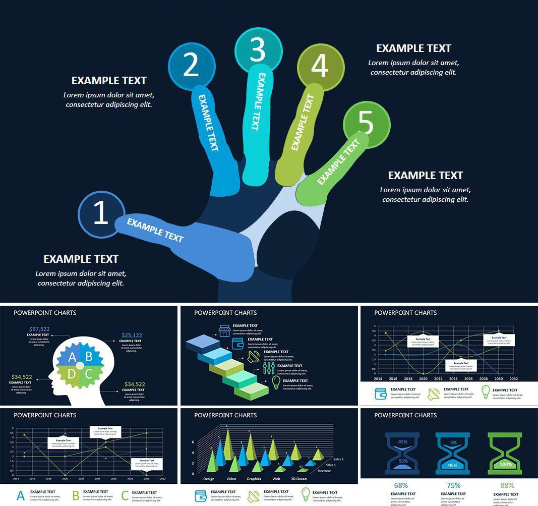 Algorithmic Trading Keynote chart template