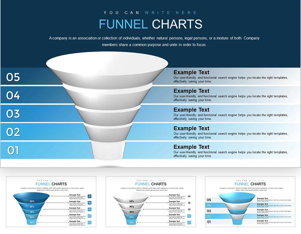 Funnel Keynote Charts Template for Presentation The Secret to a Fun and