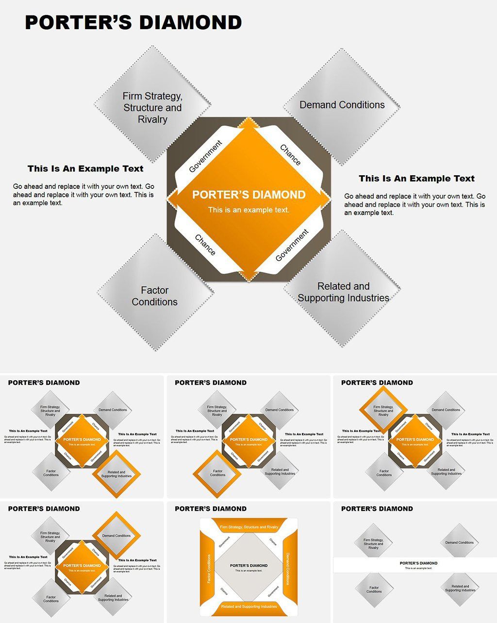 Porters Diamond Square Keynote diagrams