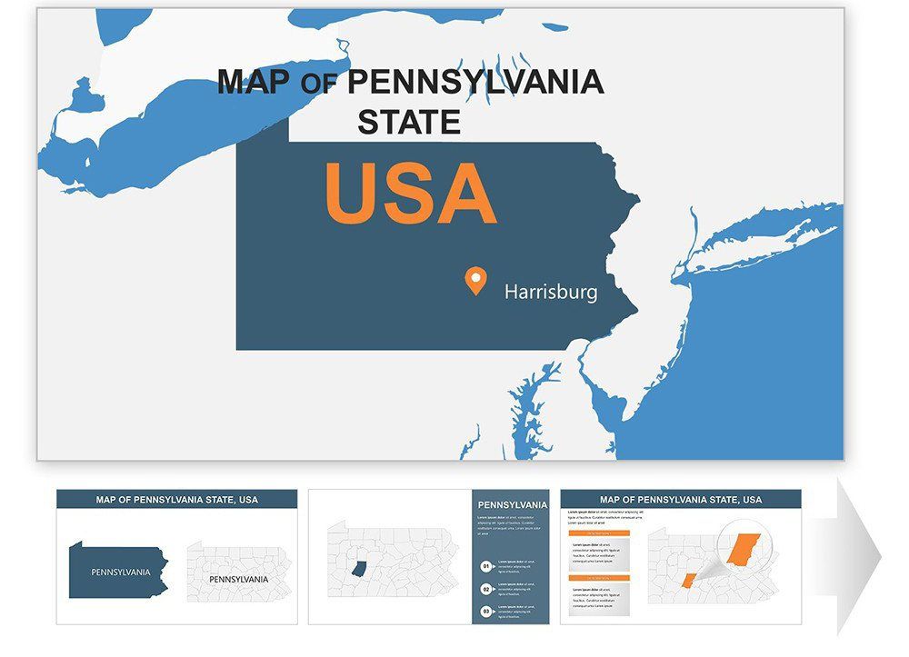 Pennsylvania USA Keynote maps