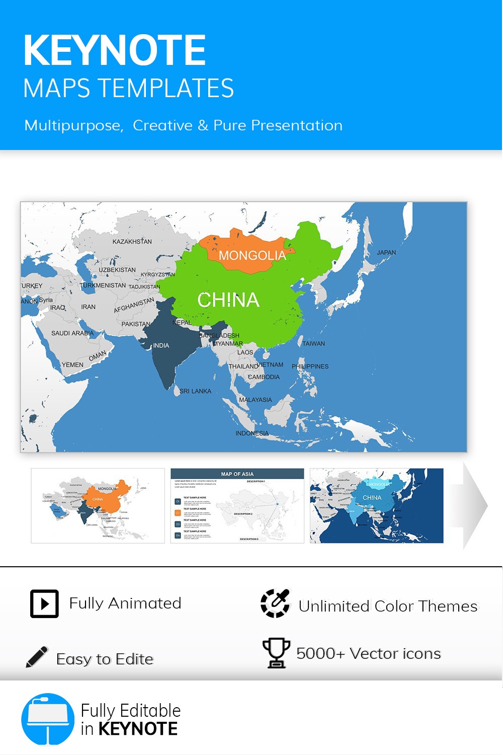 Interactive Map Of Asia Countries