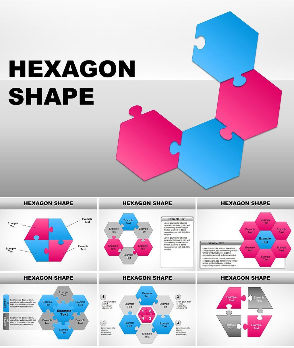 Modern Hexagon Keynote Shapes Template Presentation