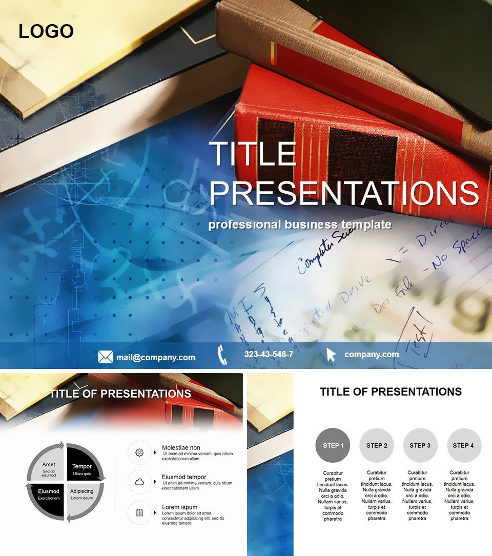 Scientific Books Keynote templates
