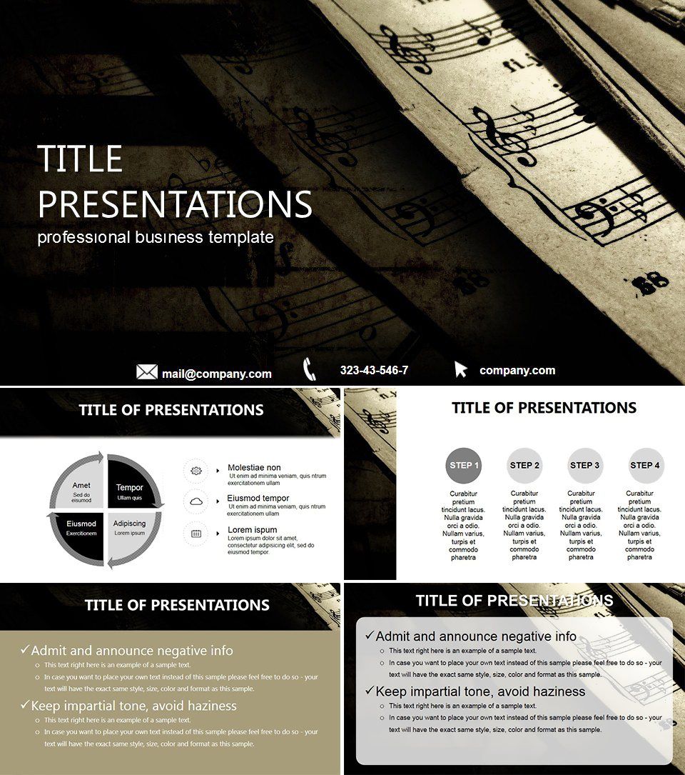 Catalog Records Keynote templates
