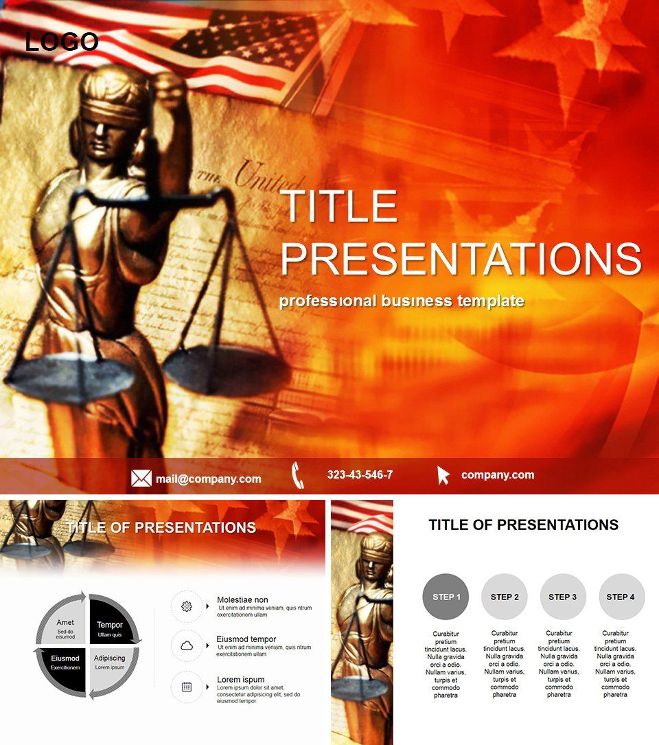 Justice Keynote Template Presentation | ImagineLayout.com