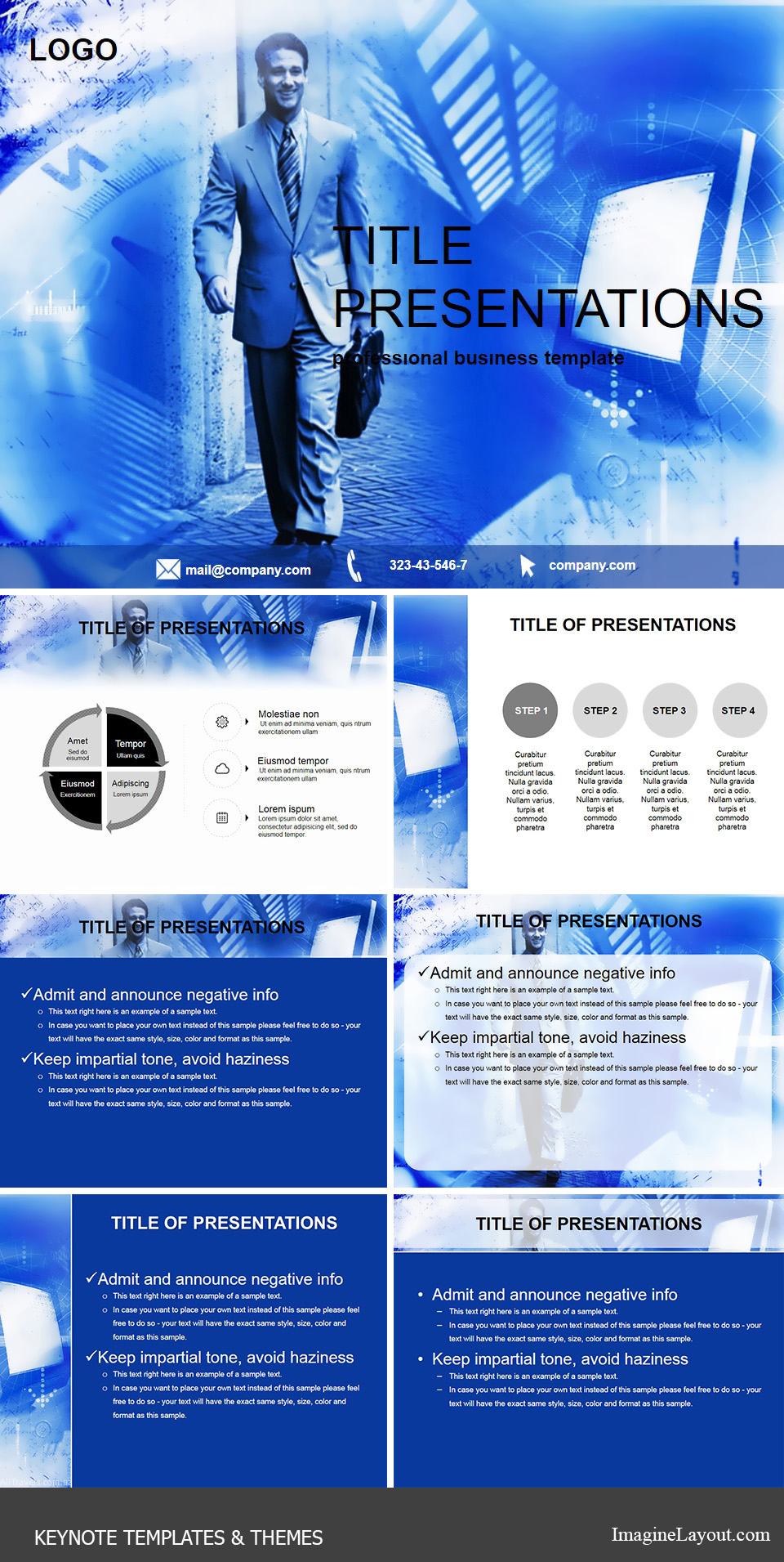 Professional Job Manager Keynote Template for Impactful Presentations
