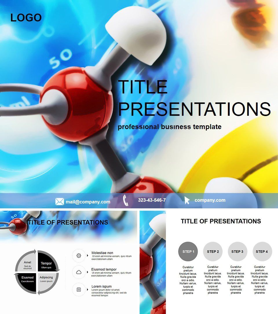 Chemical molecule Keynote Template