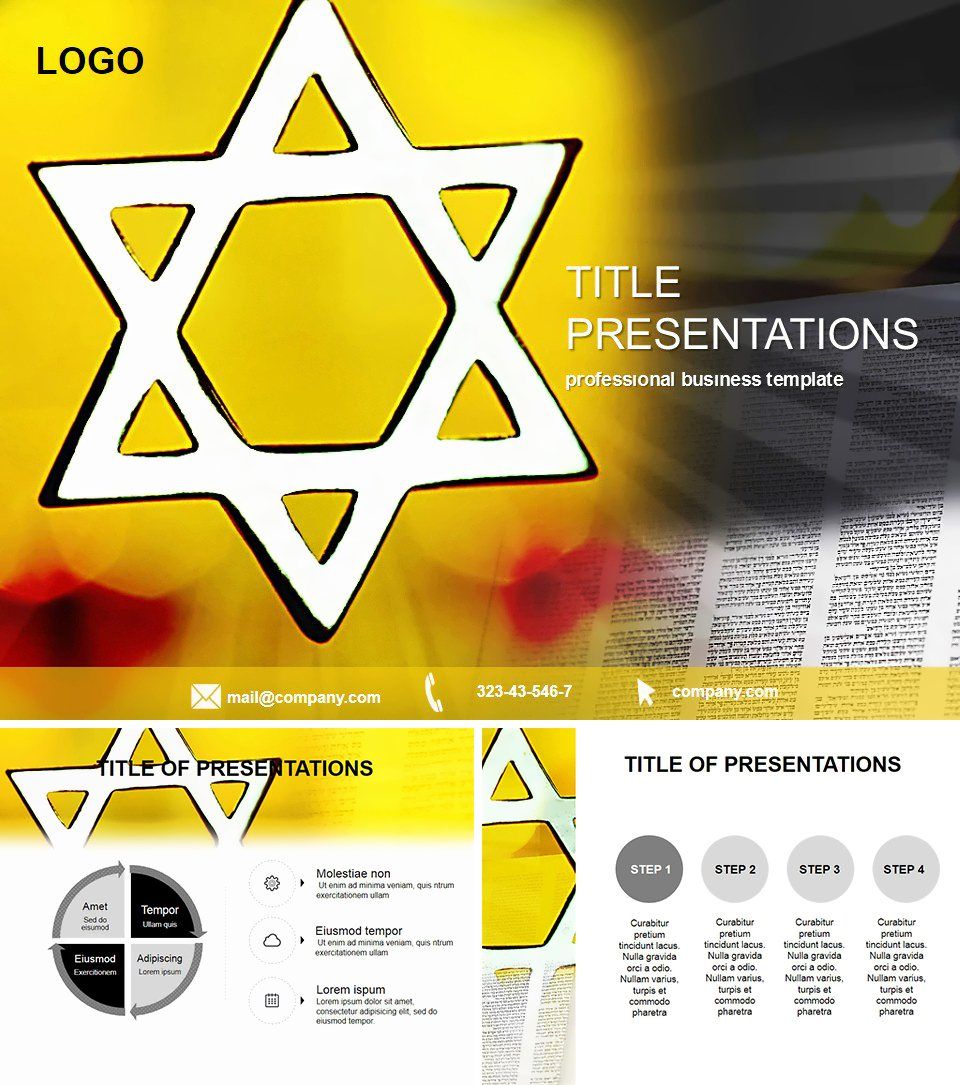 Jewish faith Keynote Template | ImagineLayout.com