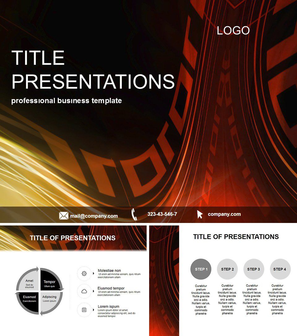 Abstract Road Conditions Keynote Template - Presentations