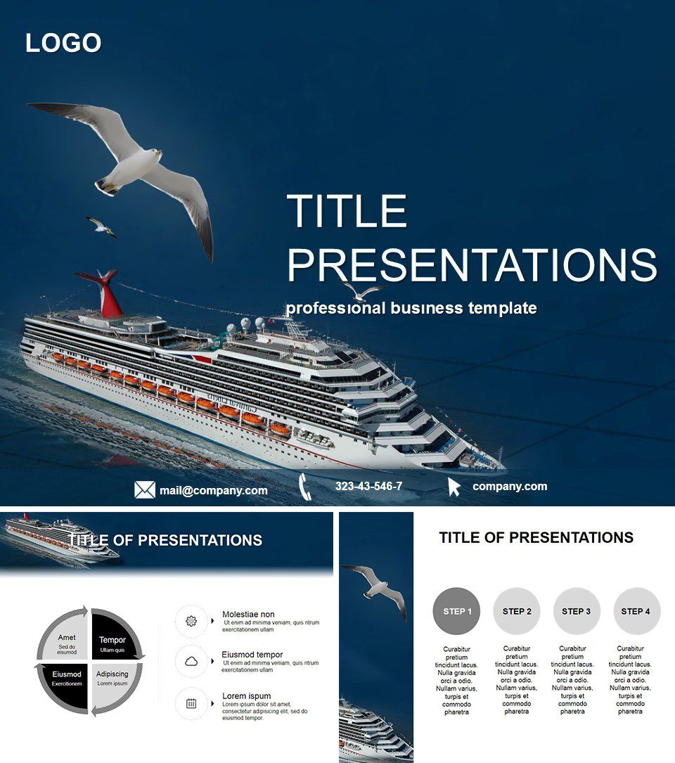 Cruise Ship templates Keynote templates