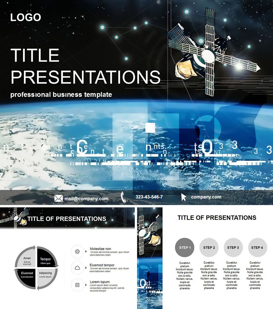 Space and Satellite Keynote templates
