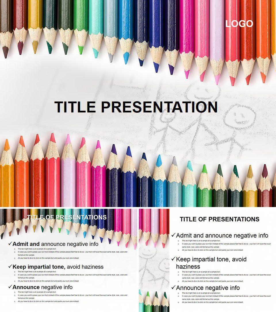 Pencils for Drawing Keynote Themes