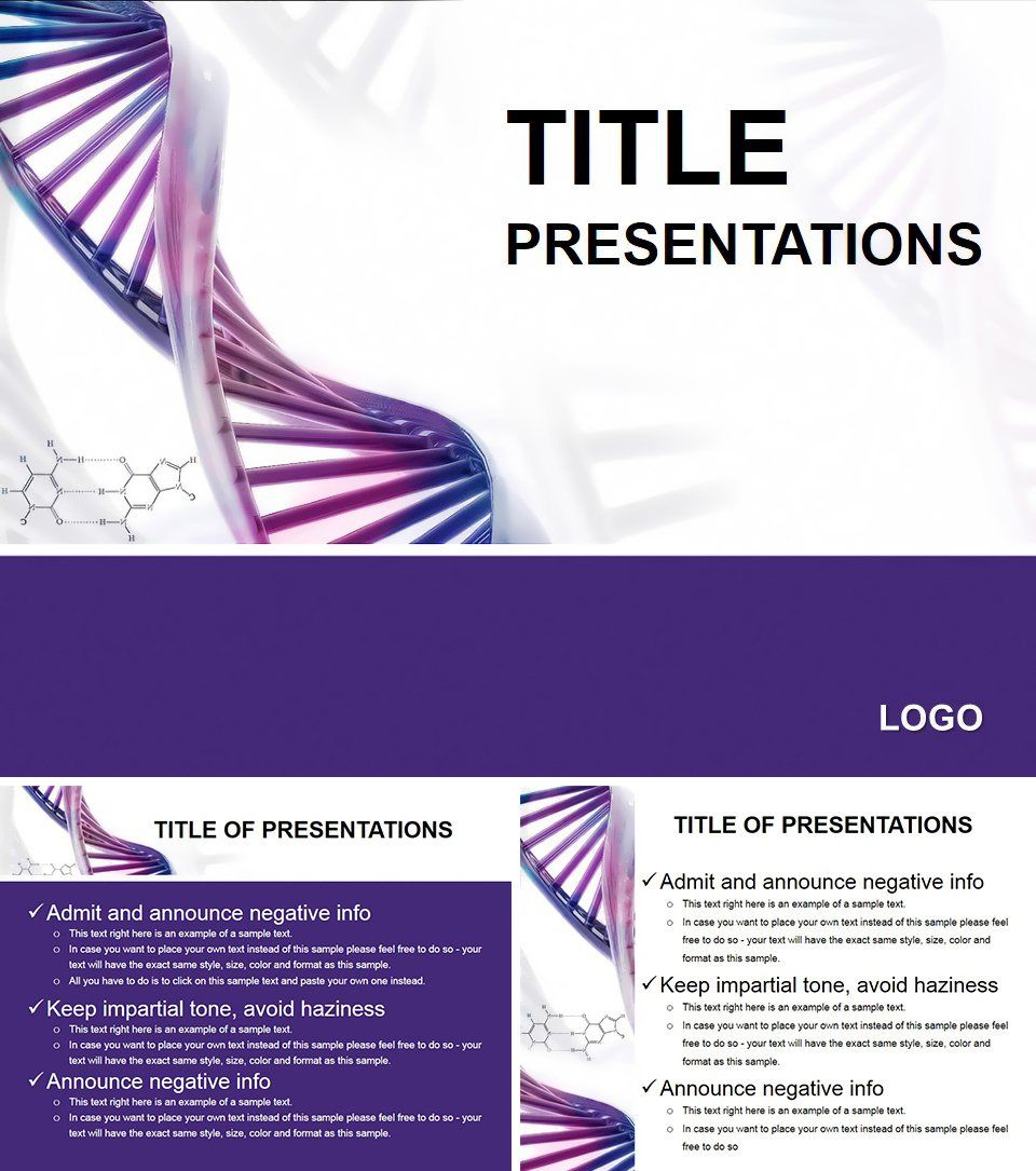 DNA, Genes, Chromosomes Keynote Themes | ImagineLayout.com