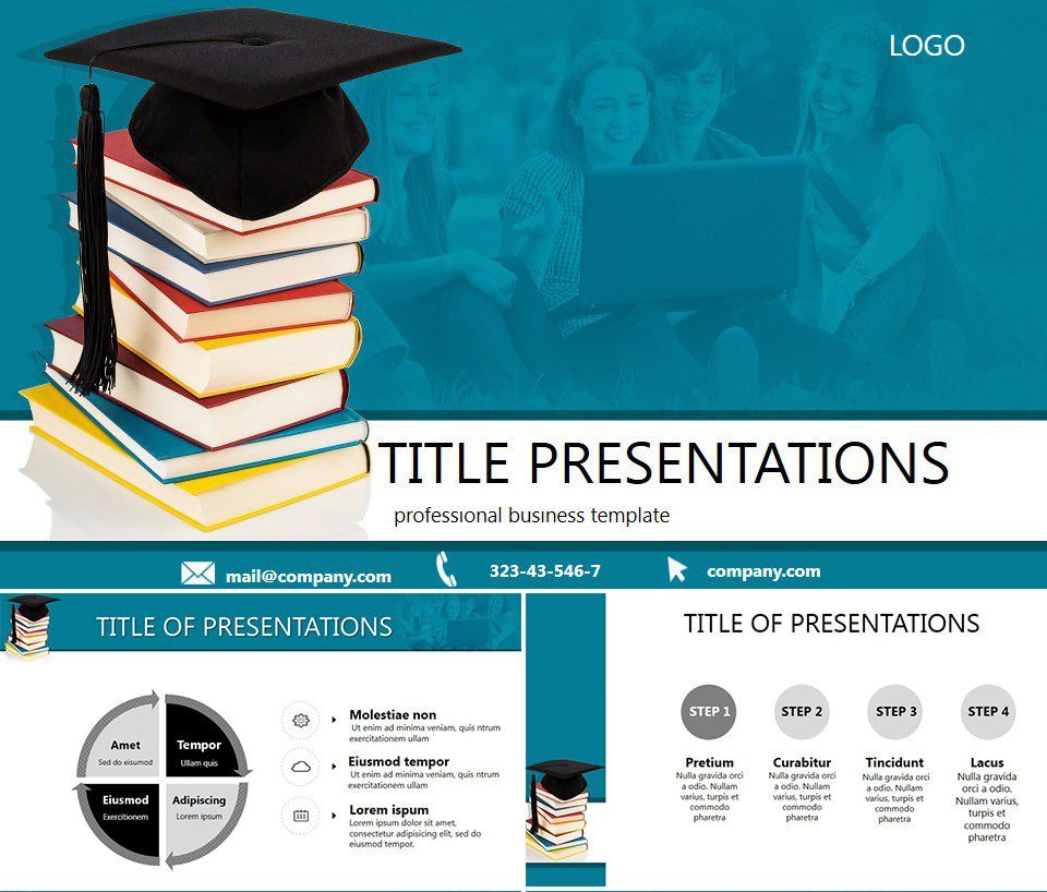 Books College Keynote template