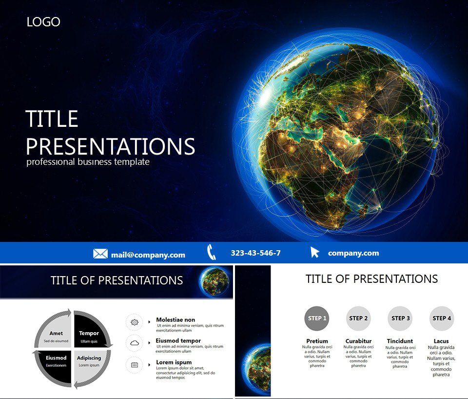 Planet Earth Keynote Template: Download Presentation