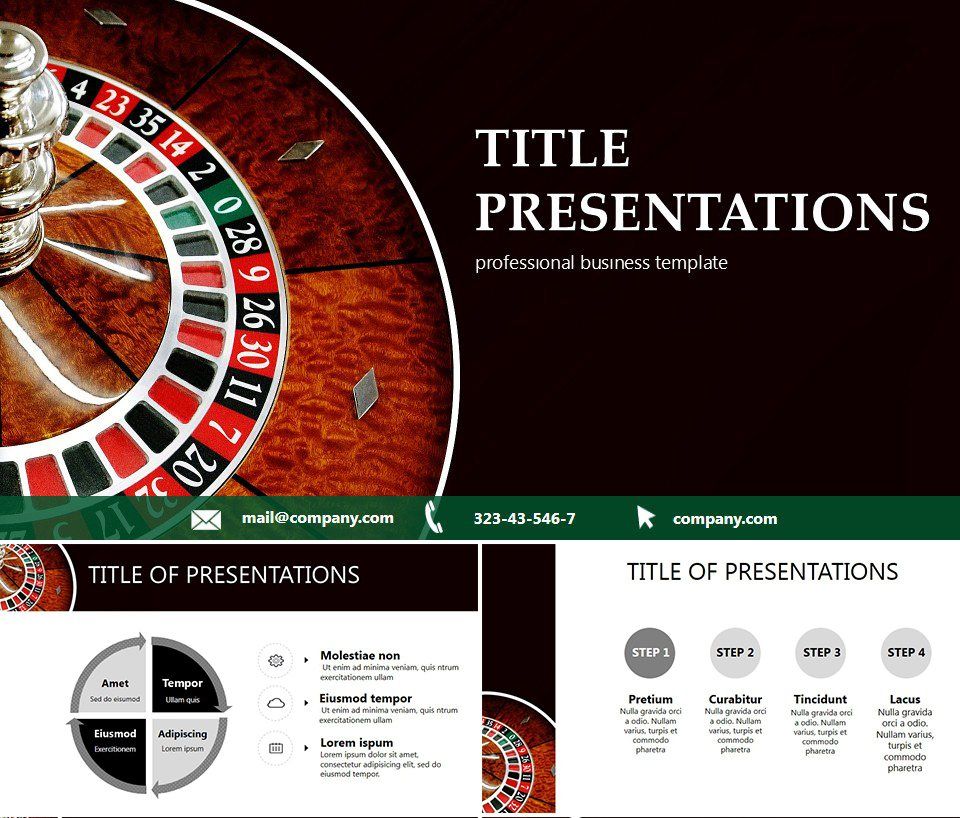 Roulette Casino Keynote templates