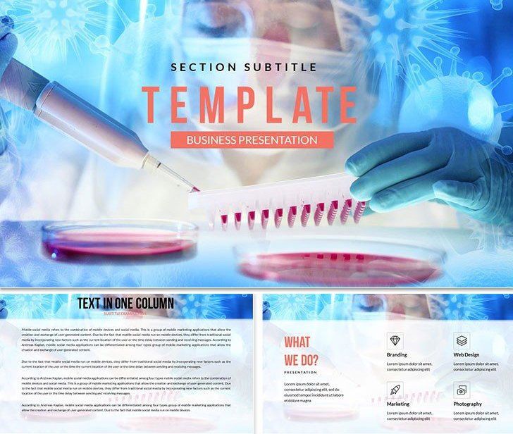 Biotechnology - molecular biology Keynote template