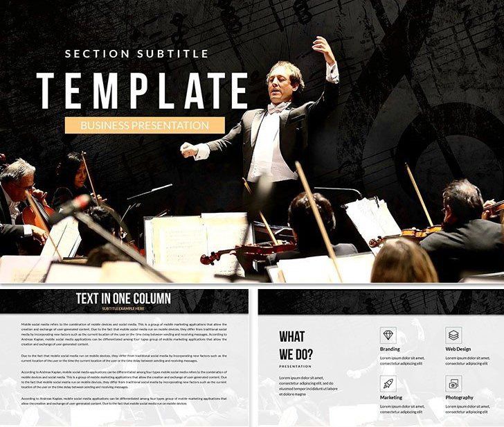 Conductor Classical Music Keynote templates