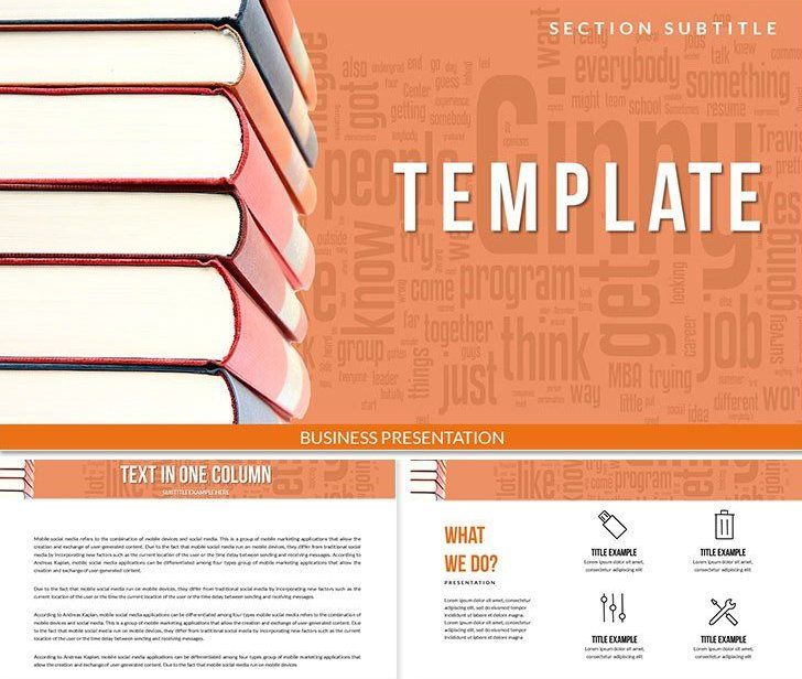 Knowledge Books Keynote templates