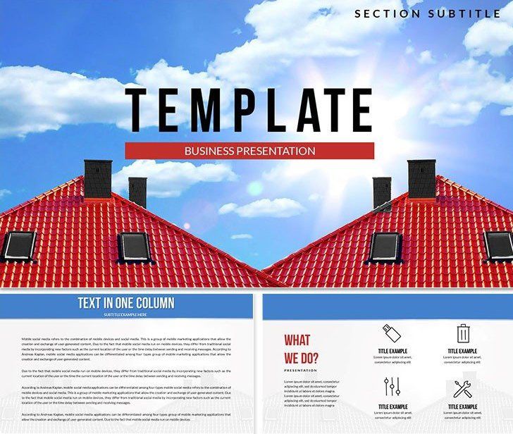 House Roof Keynote templates