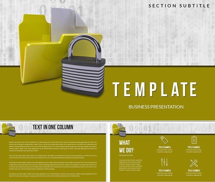 Protection Controlled Folder Access Keynote template