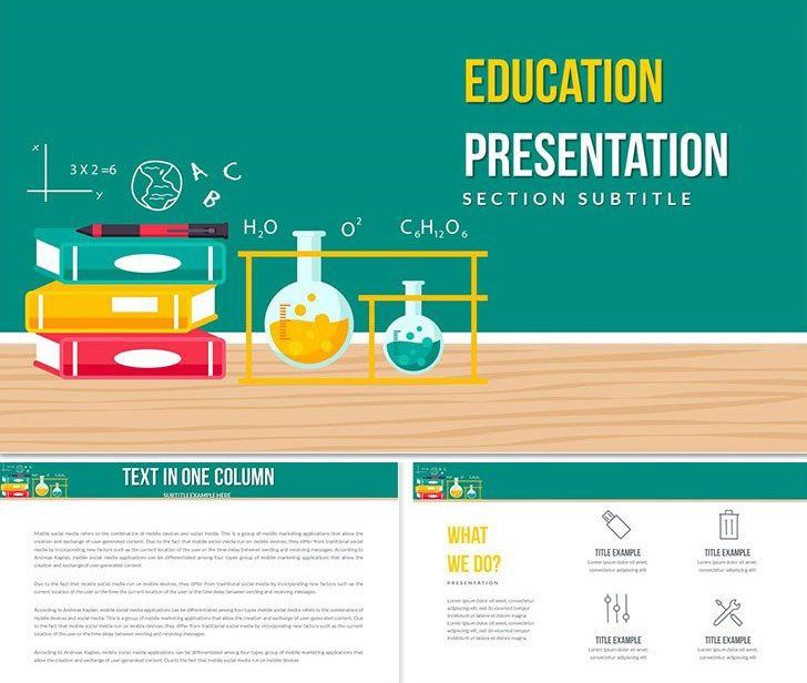 Chemistry: lessons, tests, tasks Keynote templates