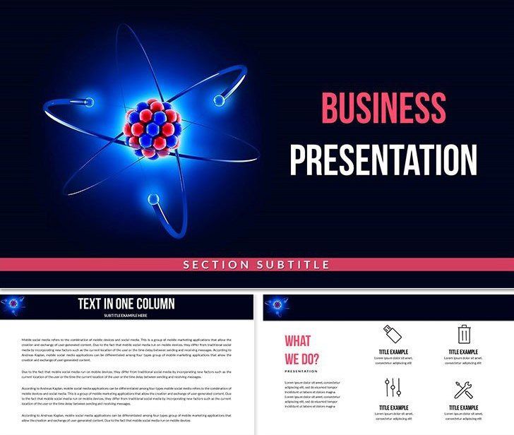 Atom Molecular Biology Keynote Template for Scientific Research