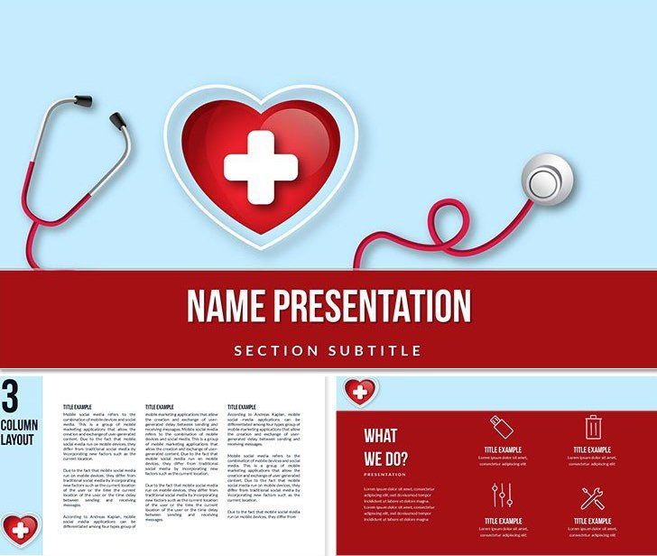 Web Doctor Keynote templates, Medicine Presentation Themes