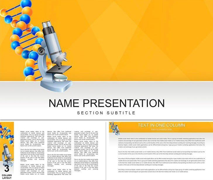 Scientific Microscope Templates Designs, Collection, Download
