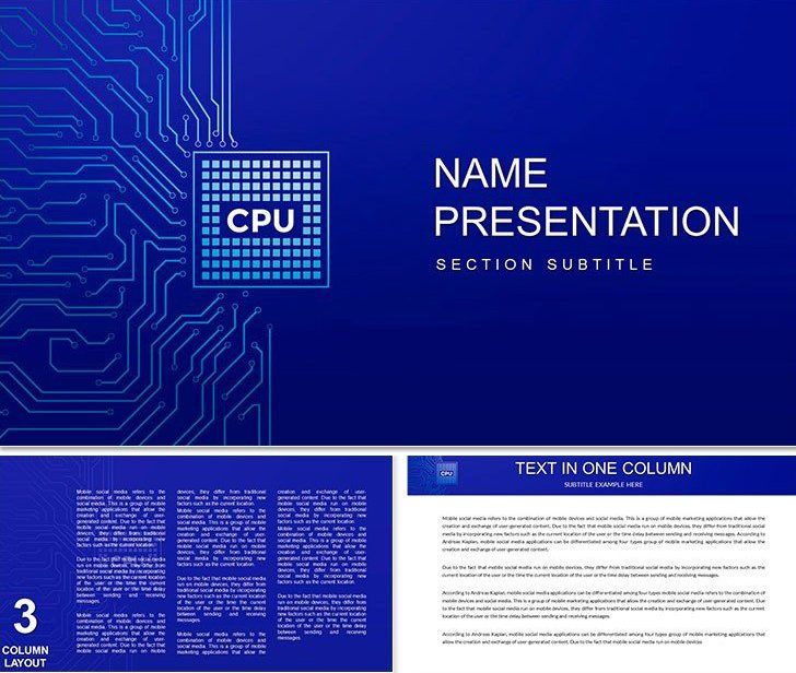 CPU Processor Keynote Template for IT Hardware Discussions