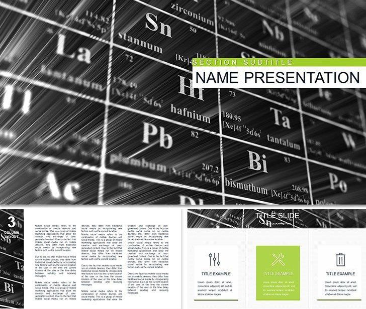 Chemical Elements Keynote Template for Design