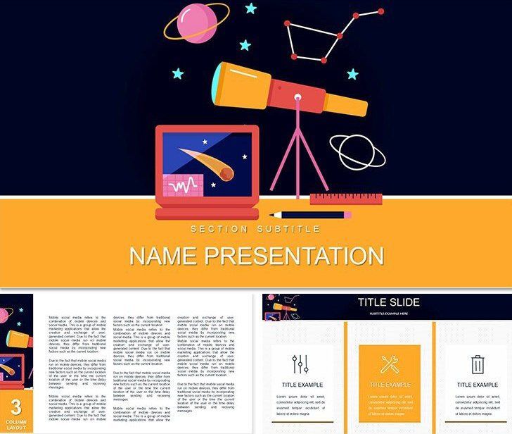 Cosmology and Astronomy Keynote Template for Presentations