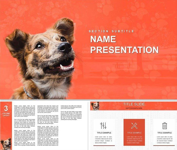 Complete Guide to Caring for Dogs Keynote template