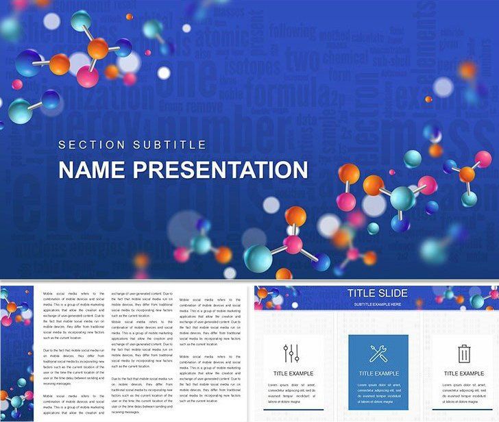 Background Chemistry Keynote Template for Pros