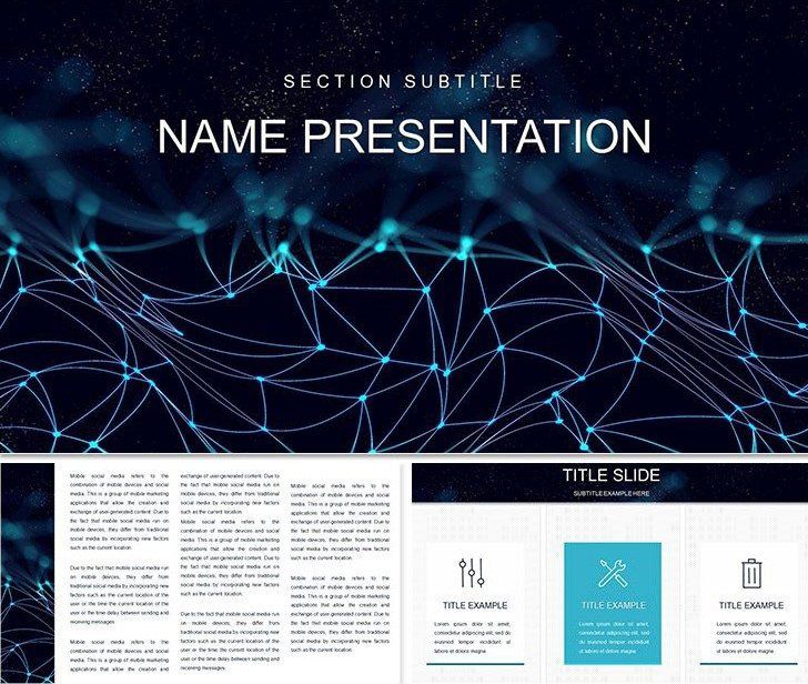 Luminescent Filaments Keynote themes and template