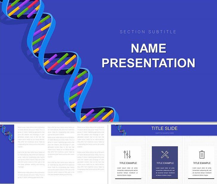 Genes Templete DNA Genes Chromosomes Keynote Template for Labs
