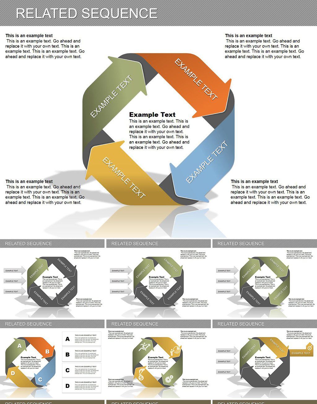 Related Sequence PowerPoint Charts Template - Download Presentation