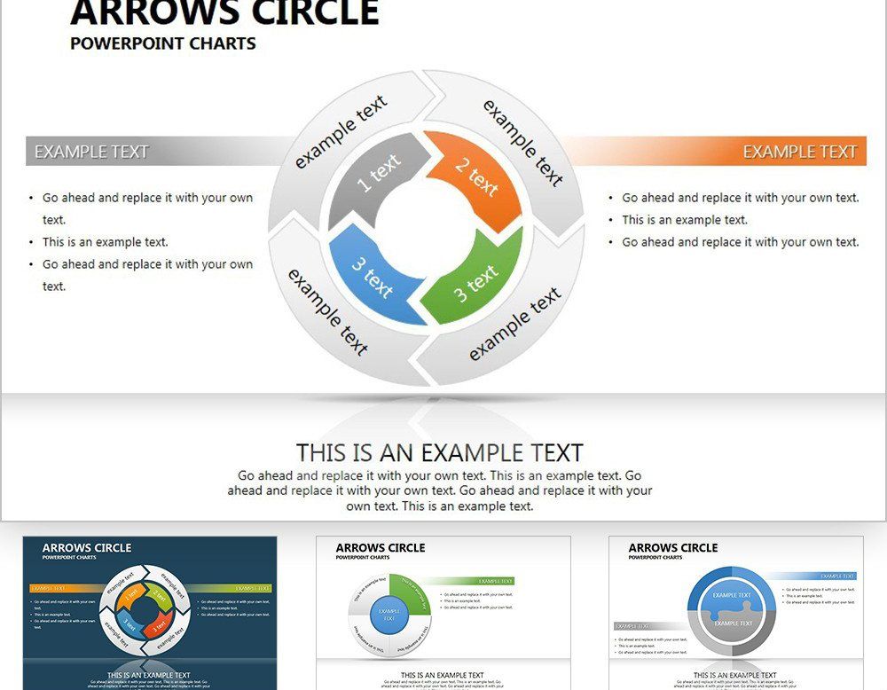 Arrows Circle PowerPoint charts