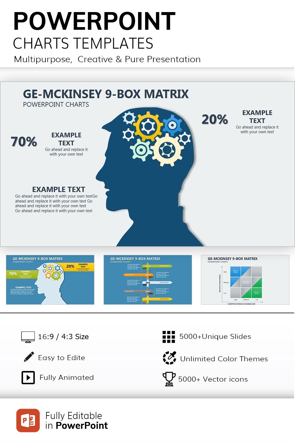McKinsey Matrix PowerPoint Charts Templates