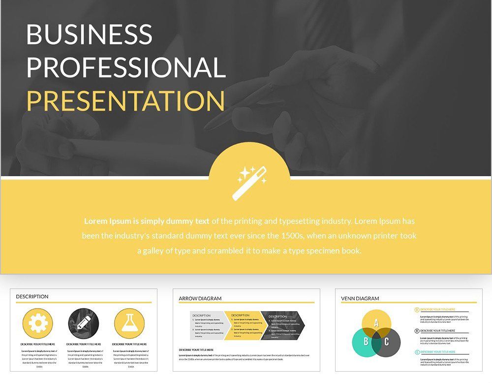 Business Professional PowerPoint Charts Template | Download