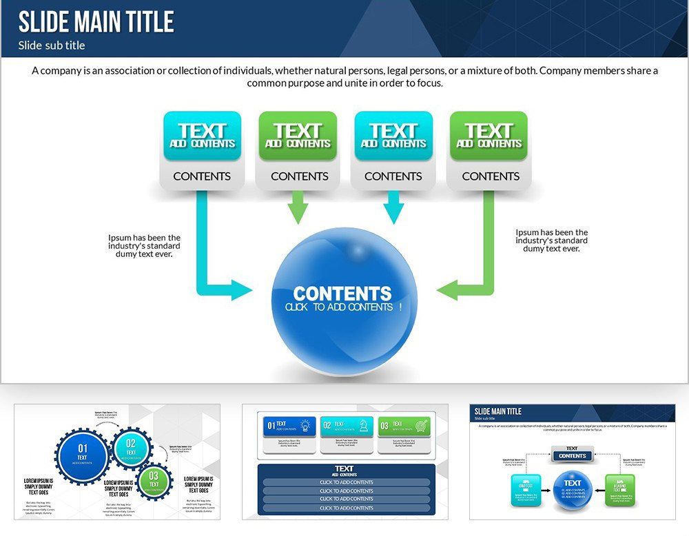 Development Concept Principles Objectives PowerPoint Charts Template