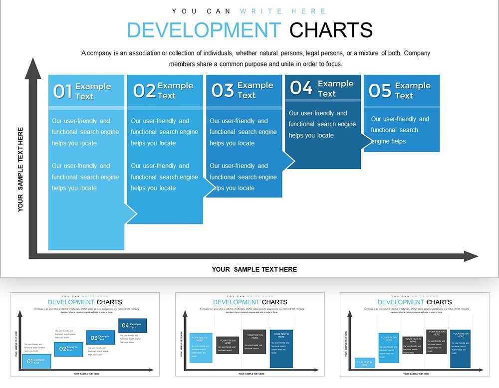 Development PPT Charts Template - Customizable Tables