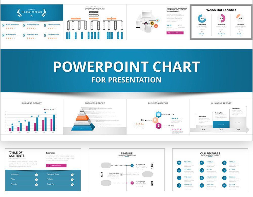 Analytics in Marketing PowerPoint charts for presentation