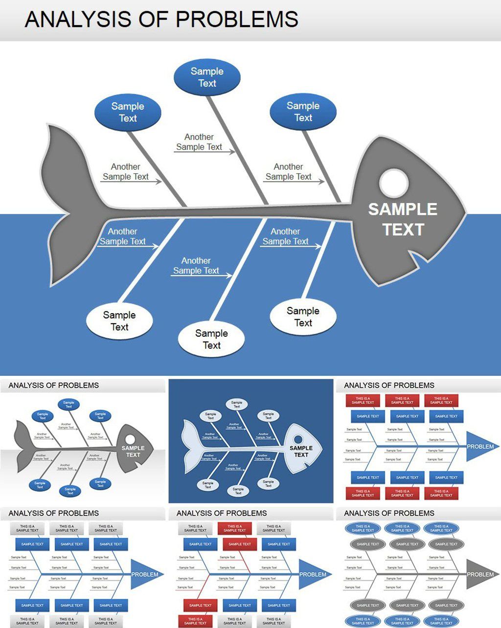 Analysis of Problems PowerPoint diagrams